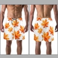 thumbnail image 3 of luoweisi Men's Beach Shorts Quick Dry Swim Trunks with Mesh Lining Maple Leaf L, 3 of 5