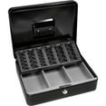 thumbnail image 2 of Barska 12" Cash Box and Coin Tray with Key Lock, Black, 2 of 4