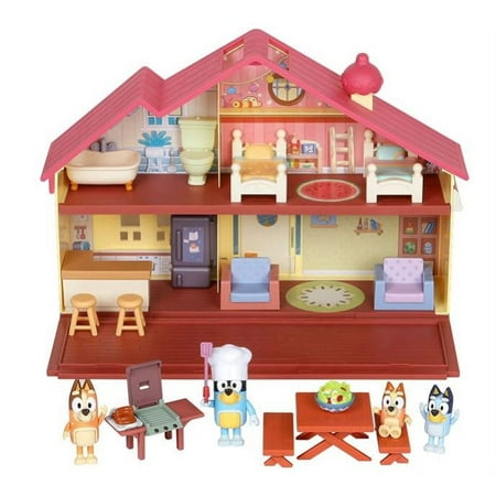 Exclusive Bluey Mega House Bundle Home, BBQ Playset, and 4 Figures