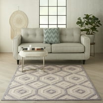 Nourison Palamos Indoor/outdoor Modern Trellis Cream Area Rug