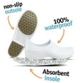 thumbnail image 4 of Sticky Nursing Shoes Women - Chefs - Kitchen - Nurses - Clogs for Work - Waterproof Non Slip (White, 8), 4 of 4