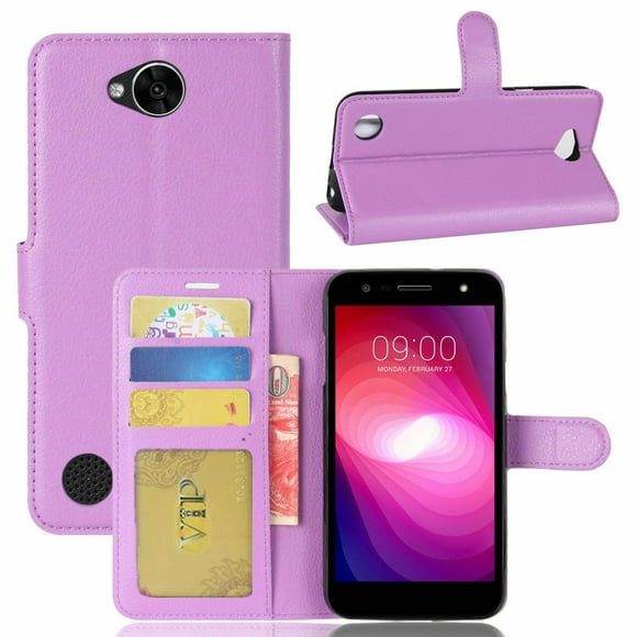 [PST] LG X Power 2 Case, Leather Magnetic Card Slot Wallet Folio Flip Case Cover