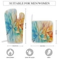 thumbnail image 2 of Abstract Flowers Oven And Pot Holders Sets, Heat Resistant Pads Kitchen Decor for Cooking Baking BBQ Grilling, Christmas Kitchen Gifts, 2 of 6