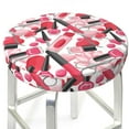 thumbnail image 6 of Goofa Makeup Printed Stool Covers Round, Waterproof Round Bar Stool Covers Anti-Slip Round Bar Stool Seat Cover with Elastic Bands Durable -, 6 of 7