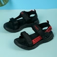 thumbnail image 6 of CAICJ98 Boy Sandals Double Hook & Loop Open Toe Sport Sandals Red,3(Little Kid/Big Kid), 6 of 7