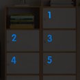 thumbnail image 4 of Home Office Night Glow 0-9 Door Numbers Number Sticker Cabinet Drawer Removable Decal Bathroom Luminous Adhesive Decoration Blue Medium, 4 of 7