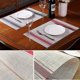 thumbnail image 2 of Set of 6 Washed PVC Placemats Non-Slip, Heat-Resistant, Easy to Clean and Store, 2 of 5