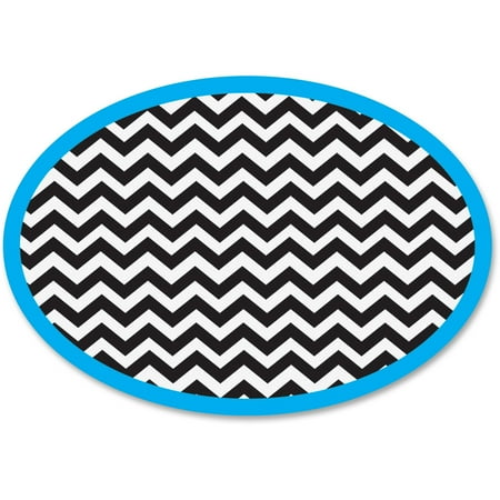 UPC: 0703185100472 | Ashley  ASH10047  Chevron Oval Magnetic WhiteBoard Eraser  1 Each  Black White