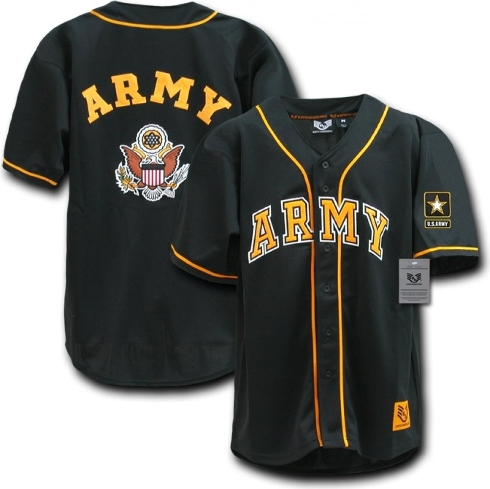 Baseball Jersey, Army, Black, 2X