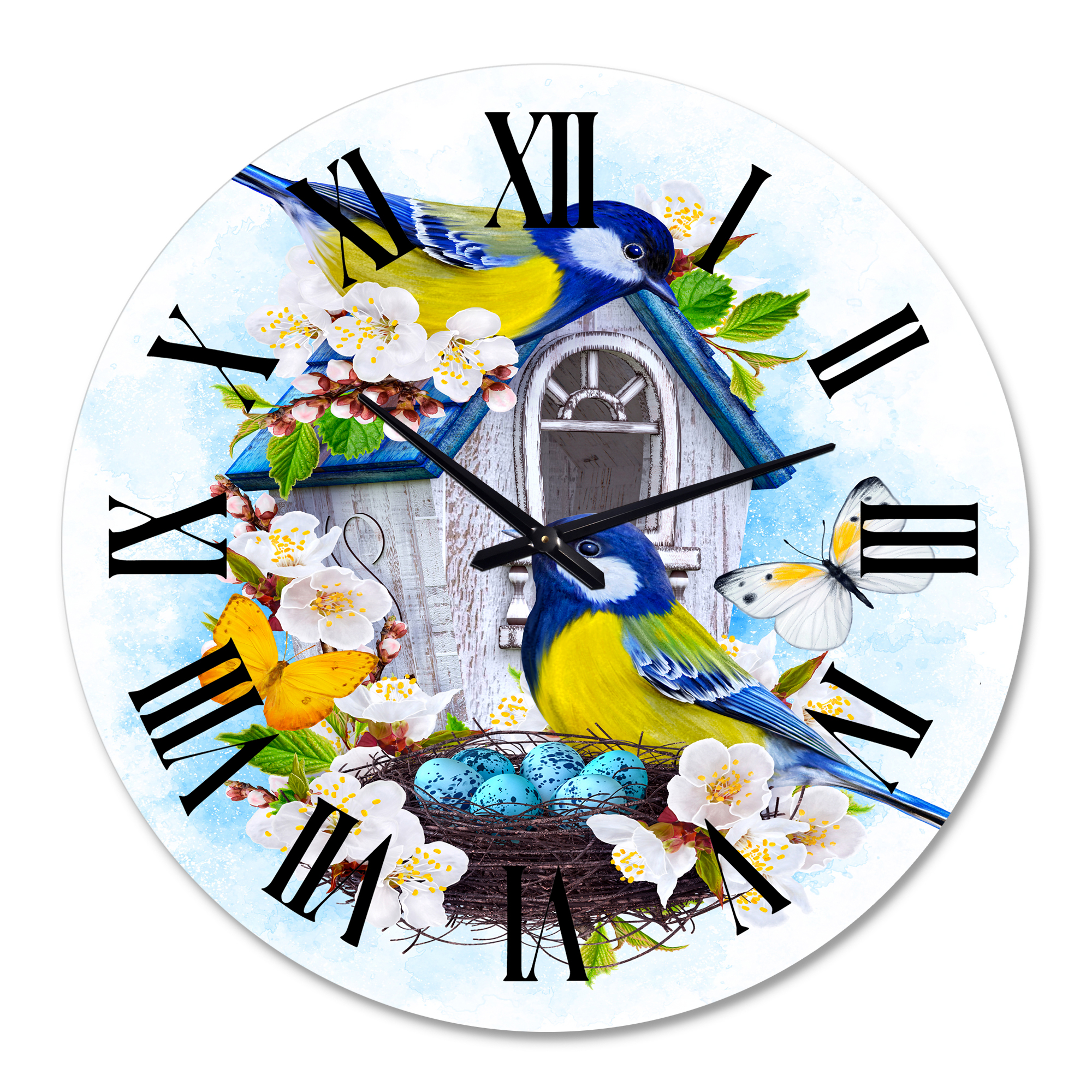 Designart 1 in Quartz Traditional Wall Clock
