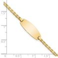 thumbnail image 3 of Auriga Fine Jewelry 14K Yellow Gold Oval Anchor Id Bracelet 5.5inch for Women, 3 of 5