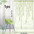 thumbnail image 2 of 1pc Willow Leaf Strip Backdrop Cloth Green Willow Leaf Mesh Curtain Party Party Background Decoration Party Background Cloth For Halloween Christmas, 2 of 4
