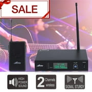 1 Pack RADIGS RWM60U Wireles s Microphone System UHF Headset & Guitar Instrument Microphone System DJ Karaoke Headset Microphone