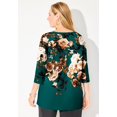 thumbnail image 2 of Catherines Women's Plus Size V-Neck Placement Print Top, 2 of 4