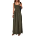 thumbnail image 1 of Vestido largo PRETTYGARDEN sin mangas para mujer Aline Army Green, 1 of 9
