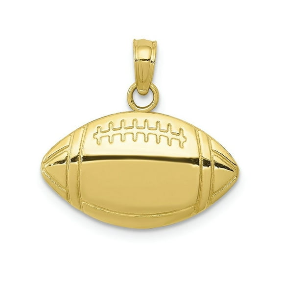 FJC Finejewelers 10k Yellow Gold Football Charm
