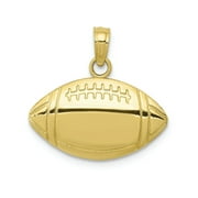 FJC Finejewelers 10k Yellow Gold Football Charm