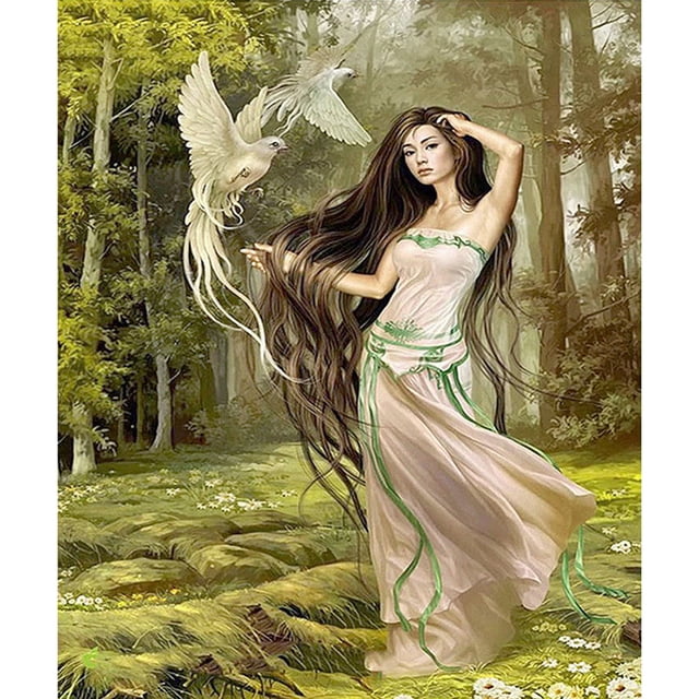 Taladro de pintura de diamante (DE8853) 5D DIY belleza clásica completa punto de cruz figura arte 40x50cm Hugtrwg Para estrenar