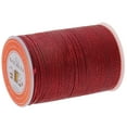 thumbnail image 1 of 1 pieza de hilo de algodón encerado de cuero duradero de 55 metros y 0,8 mm para bricolaje Color rojo oscuro, 1 of 6
