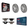 thumbnail image 1 of Transit Auto Front Coated Disc Brake Rotors and Ceramic Pads Kit for Car BMW X5 KGC-100541, 1 of 11