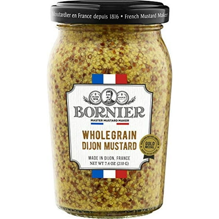 BORNIER Whole Grain Mustard, 210g - 7.4 Ounce