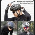thumbnail image 2 of ROCKBROS-casco de ciclismo para hombre y mujer, con luz trasera, 9 modos, con cubierta magnética, 19 rejillas de ventilación, transpirable, PC + EPS Fivean Cascos de ciclismo, 2 of 2