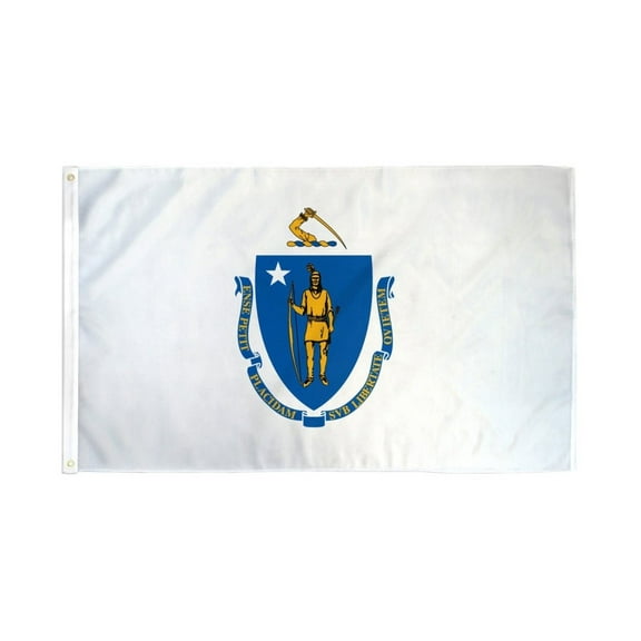 Massachusetts Flag 3x5ft Poly