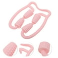 thumbnail image 3 of Unique Bargains 1 Pc Durable Four Wheel Foot Massager for Home Pink PP, 3 of 5