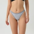 thumbnail image 3 of Women's Briefs Low-Rise Thong 3 Pack of Cotton Panties Women S-XL Underwear, 3 of 7