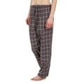 thumbnail image 2 of "Leisureland Women's Grey Plaid Lounge Pajama Pants", 2 of 3