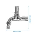 thumbnail image 4 of HEALEEP 1 Set Outside Tap Lock Silver Alloy Leak-proof Kitchen Tap for Home, 4 of 8