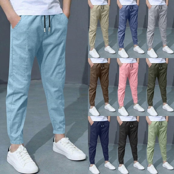 Child 4-5 Years Boys Pull-on Stretch Pants, Elasticized Drawstring Waistband Winter School Pants Dark Blue Daily Play Pants