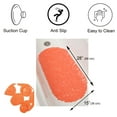 thumbnail image 3 of Bubbles Non-Slip Oval Bathtub Mat Solid Orange 28 L x 15 W, 3 of 4