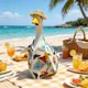 thumbnail image 5 of Porch Goose Outfits Goose Clothes Fits Plastic Cement Statues, Spring Cute Goose Outfit Costume with Hat for Outdoor Garden Patio Yard Lawn Party Decoration(without goose), 5 of 8