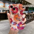 thumbnail image 1 of Laser Blue Light Flowers Phone Case For iPhone 14 Pro Max 11 12 13 Pro Max 14Pro 13Pro Luxury Shockproof TPU Soft Silicone Cover LXY, 1 of 7