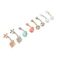 thumbnail image 2 of Body Belly Button Rings,8 Pcs Belly Button Navel Rings Navel Belly Rings Built to Last, 2 of 8