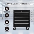 thumbnail image 4 of Broadfashion, 59.18 lb, 20.11" Steel 5-Drawer Rolling Tool Box, Black, 4 of 8