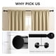 thumbnail image 5 of Barra de cortina Joydeco ajustable de 72 a 144 cm, color negro, resistente, 5 of 8