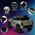 thumbnail image 3 of CazToi 12V Ride On Car  Licensed Toyota Tundra Remote Control Music Spring Suspension 3 Speeds LED Lights Gift for Ages 3+, 3 of 7