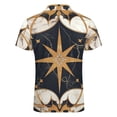 thumbnail image 5 of Marble Texture Men Zipper T-shirt Summer Casual Short Sleeve T-shirt Top, 5 of 7