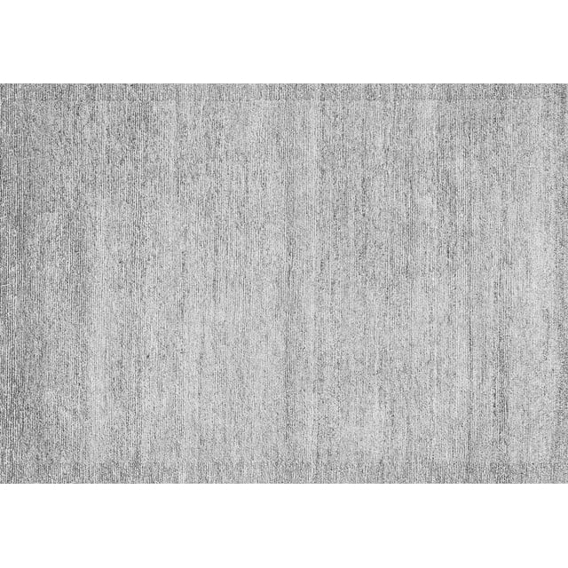 Ahgly Company Indoor Rectangle Solid Gray Modern Area Rugs, 5' x 7'