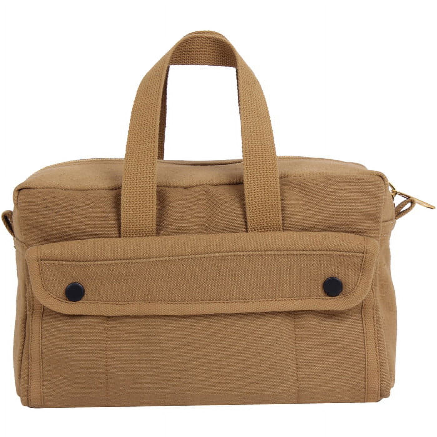 Rothco 15118 Mechanics Tool Bag with Brass Zipper, Coyote Brown
