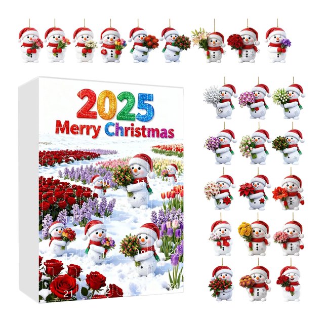 Calendario De Adviento 2025 Decoración Para El Hogar Regalo Navideño Para Niños Y Niñas Estilo Navideño I Estilo I