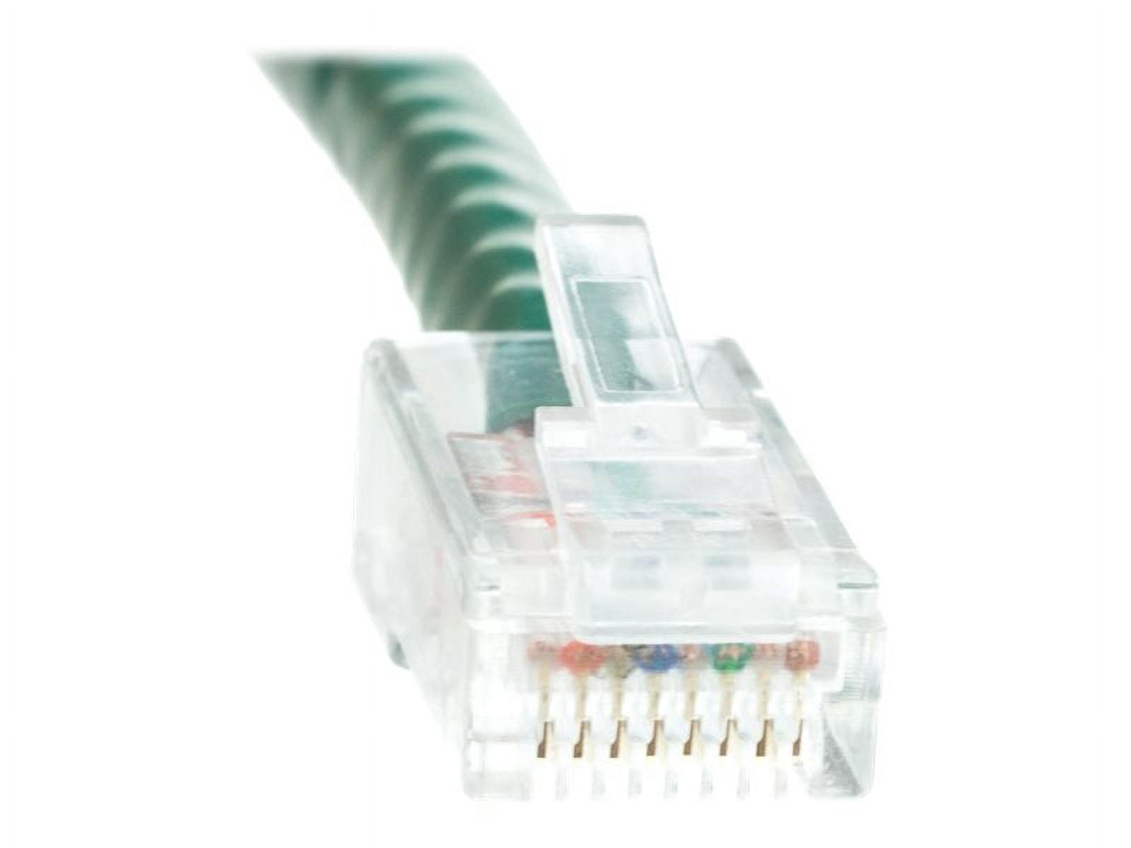 Cat6 Green Ethernet Patch Cable, Bootless, 2 foot