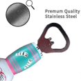 thumbnail image 3 of 2 abridores de botellas de acero inoxidable para cerveza y vino, con diseño de lindos gatos de madera., 3 of 3