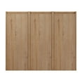 thumbnail image 4 of Noble House 36" Wall-Mounted Bathroom Side Cabinet, Plywood Floating Storage, Hidden Handle, Imitative Oak, 4 of 14