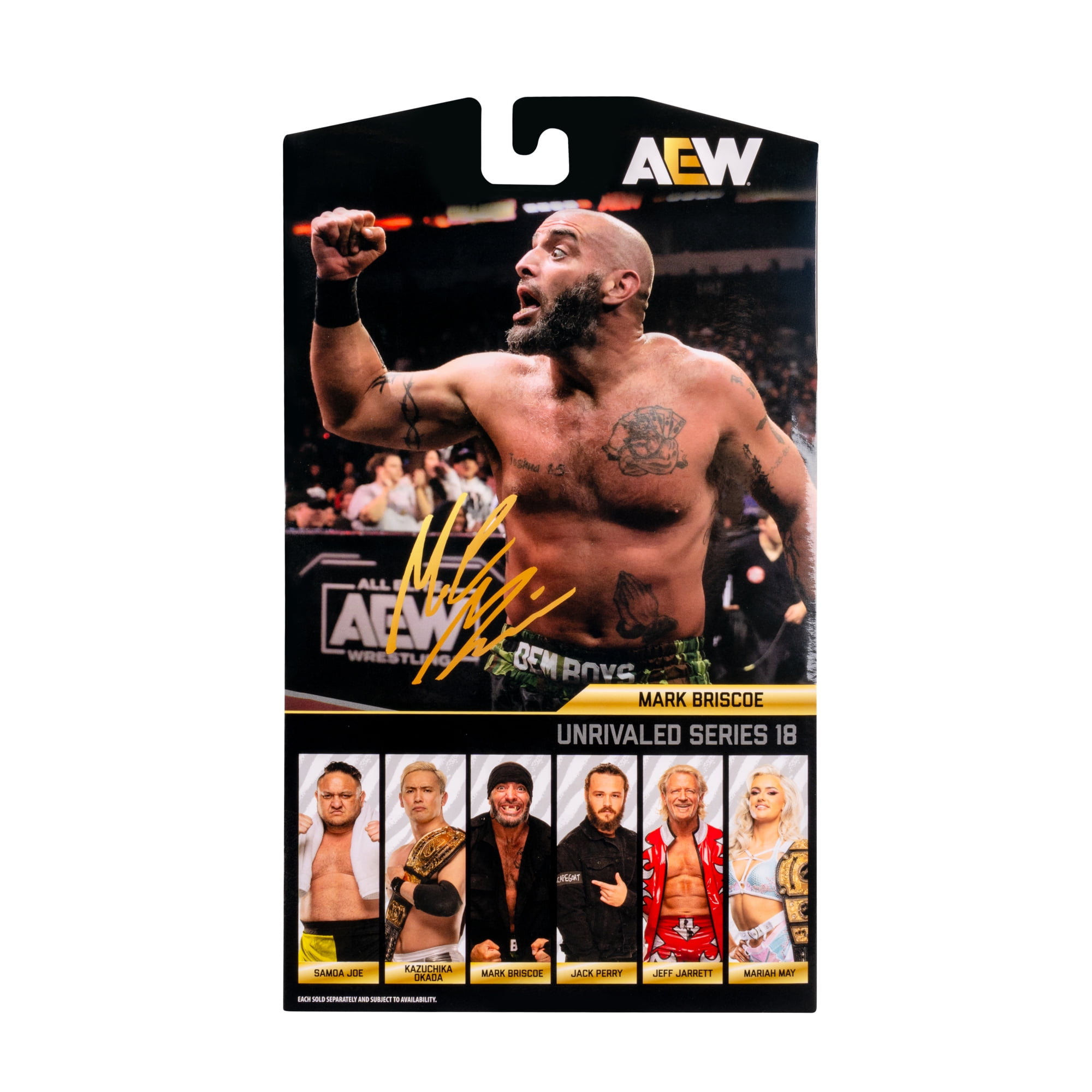 AEW 6 inch Action Figure Featuring Mark Briscoe from Unrivaled Series