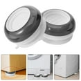 thumbnail image 1 of Minkissy 4Pcs Round Anti Vibration Pads Plastic for Washing Machine Noise Dampening Stabilization Home Use, 1 of 6