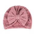 thumbnail image 1 of Chapeau Bébé Chaud en Polyester Coton Nœud Papillon Bonnet Accessoires, 1 of 10