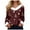 Z7-Brick Red, variant on zaveiop Merry Christmas Sweaters for Women Faux Fur Trim V Neck Shirt Dressy Funny Xmas Tree Snowflake Graphic Tops (Watermelon Red, XXL)